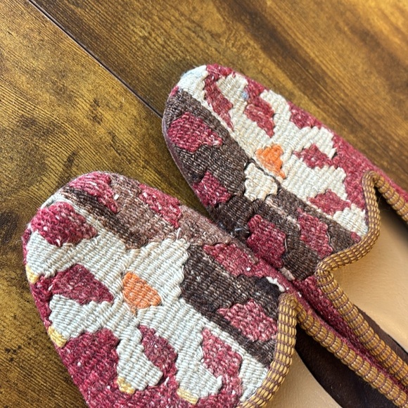 Floral Patterned Women's Loafers 39 - Picture 3 of 6